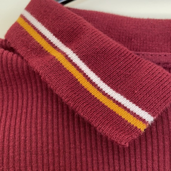 Pull&Bear Ribbed Zip Front Top - Picture 3 of 6